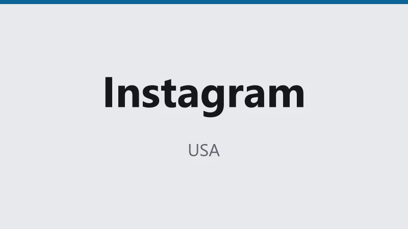 Instagram — USA 🇺🇸 ⭐