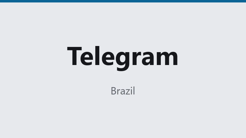 Telegram — Brazil 🇧🇷 ⭐