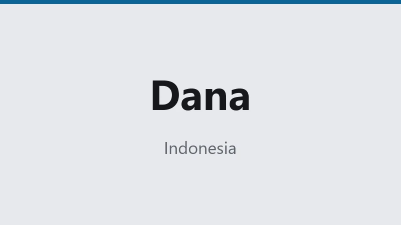 Dana — Indonesia 🇮🇩 ⭐
