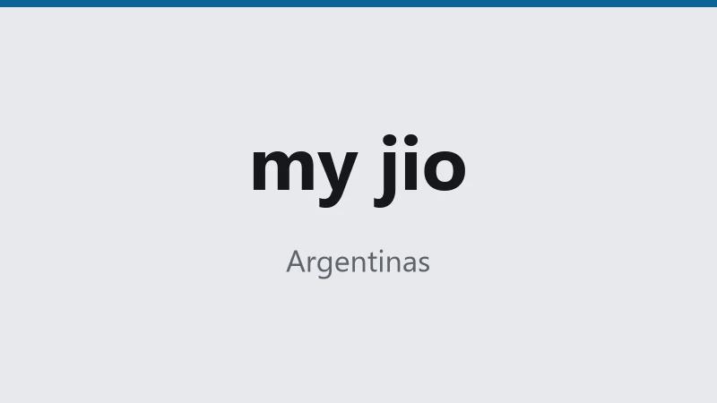 my jio — Argentinas ⭐