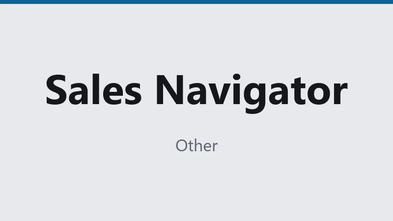 Sales Navigator 1m Old User