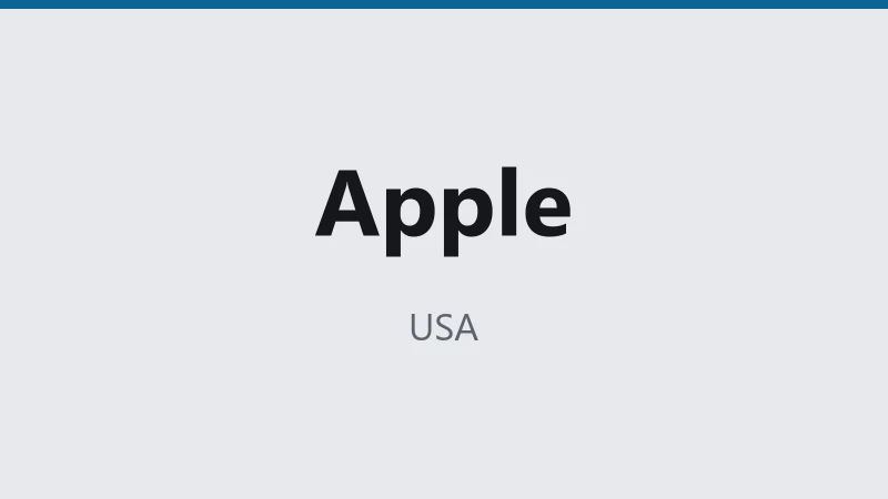 Apple — USA 🇺🇸 ⭐