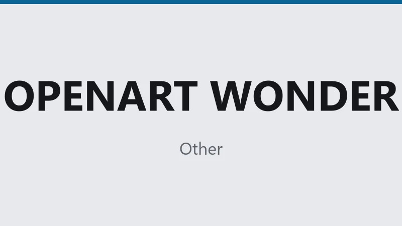 OPENART WONDER 1 MONTH (3D warranty)