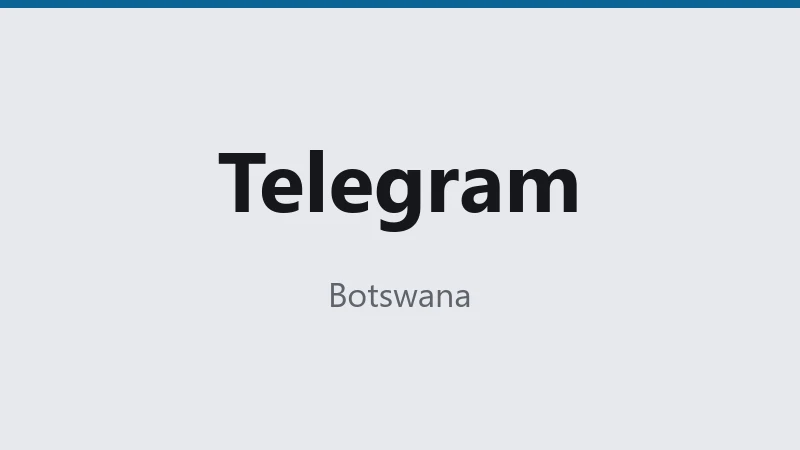 Telegram — Botswana 🇧🇼 ⭐
