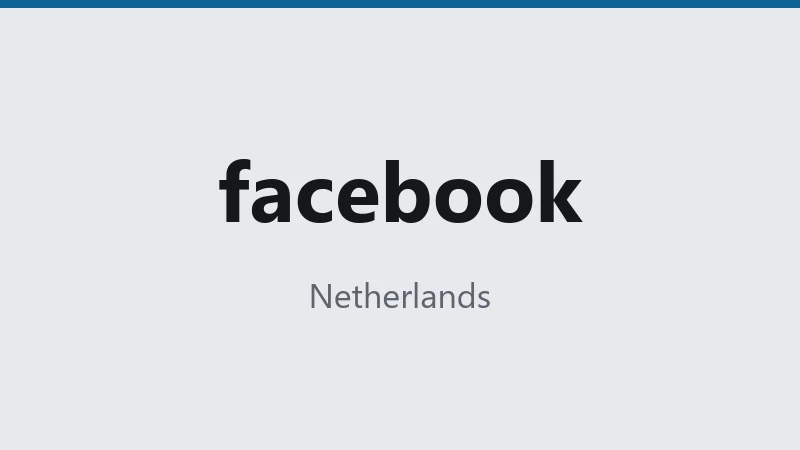 facebook — Netherlands 🇳🇱 ⭐