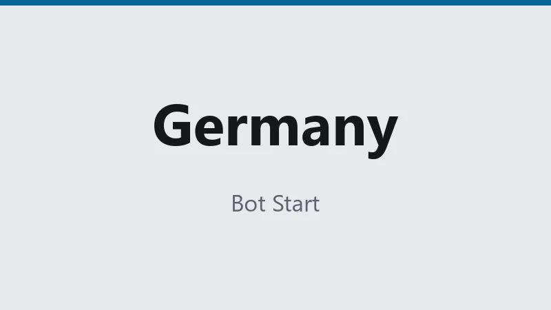 Germany🇩🇪 Permium⭐️ Bot Start