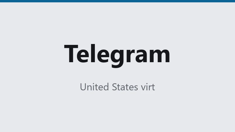 Telegram — United States virt