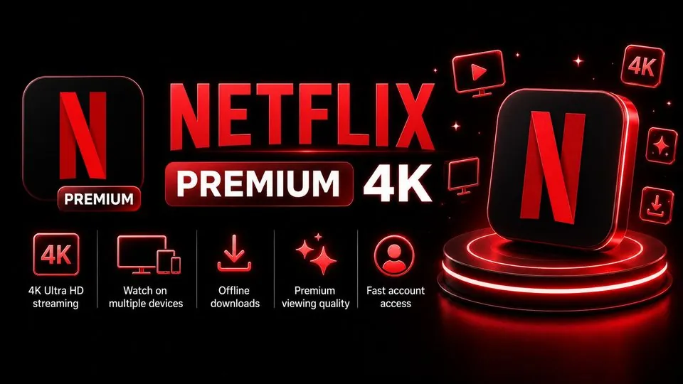 ADMIN NETFLIX 4K (5slot) 1 MONTH