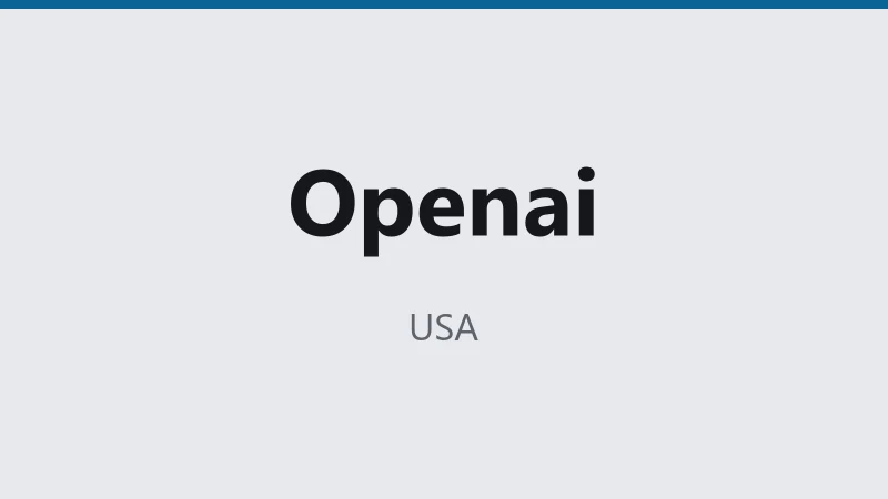 Openai — USA 🇺🇸 ⭐