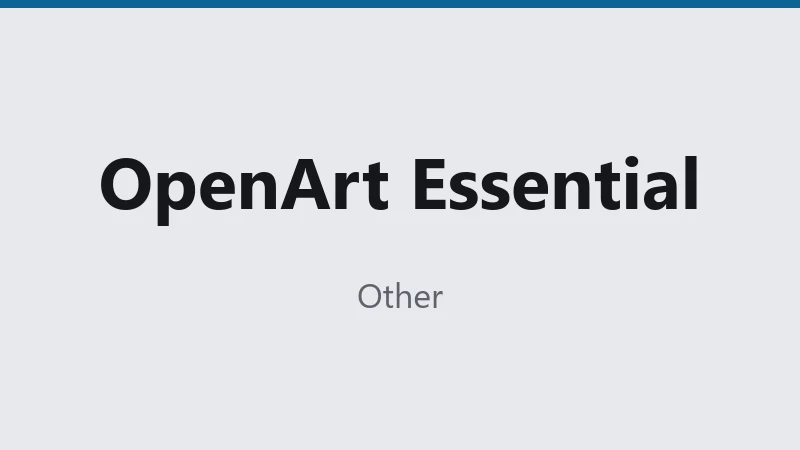 OpenArt Essential 14$ -4k credit 1M with 1 day warranty