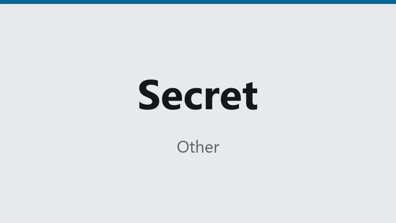 Join Secret - Ready Made Account