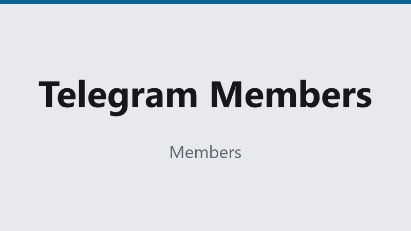Telegram Members · Low Drop · ⚡2K/Hour · ⏱0-1H