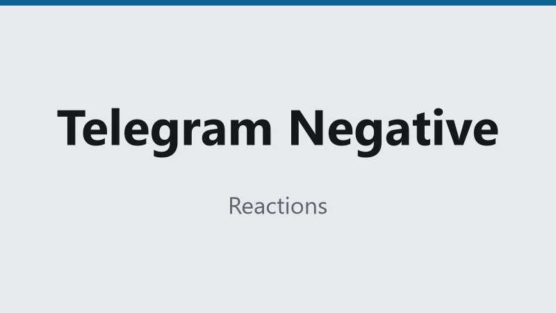 Telegram Negative Reactions + Views · 👎💩😢🤮😱 · ♻️No Drop · ⚡10K/D · ⏱Instant