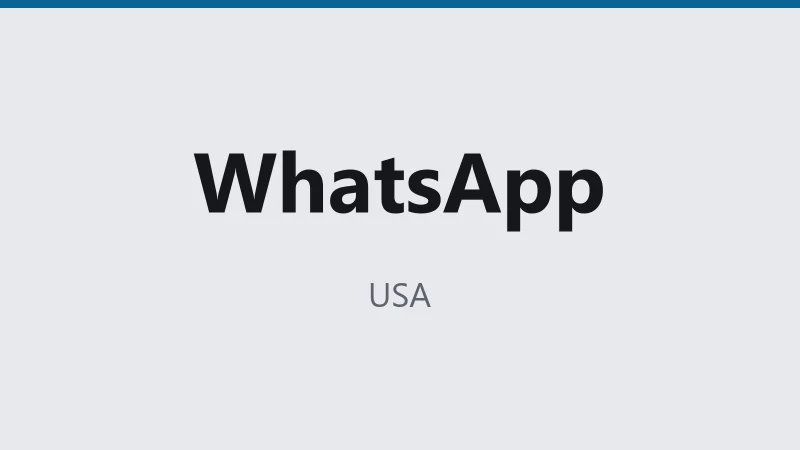 WhatsApp — USA 🇺🇸 ⭐