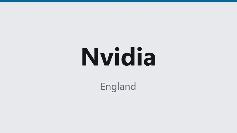 Nvidia — England 🇬🇧 ⭐