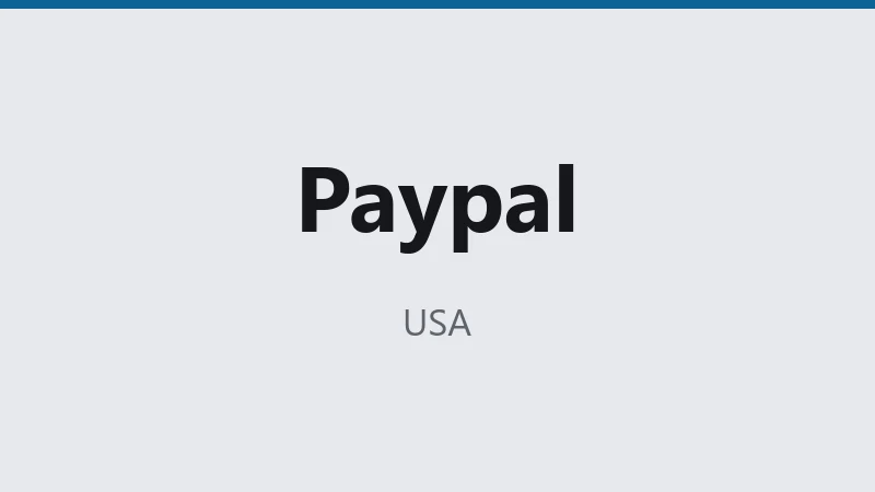 Paypal — USA 🇺🇸 ⭐