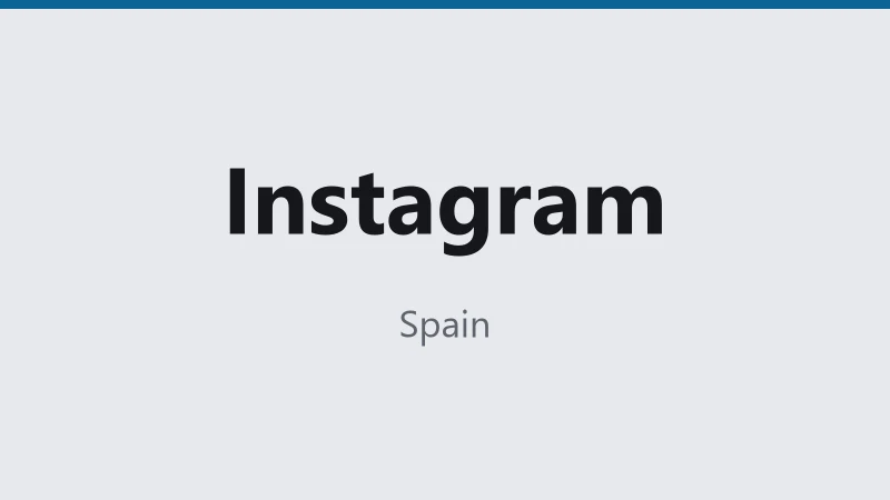 Instagram — Spain 🇪🇸 ⭐