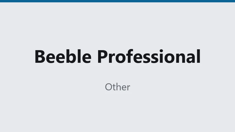 Beeble Professional 1 month (3 days warranty)