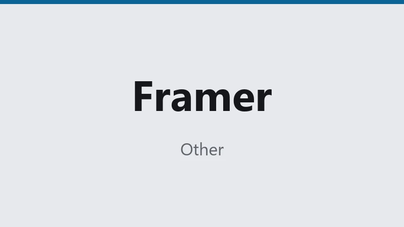 Framer Pro 12m