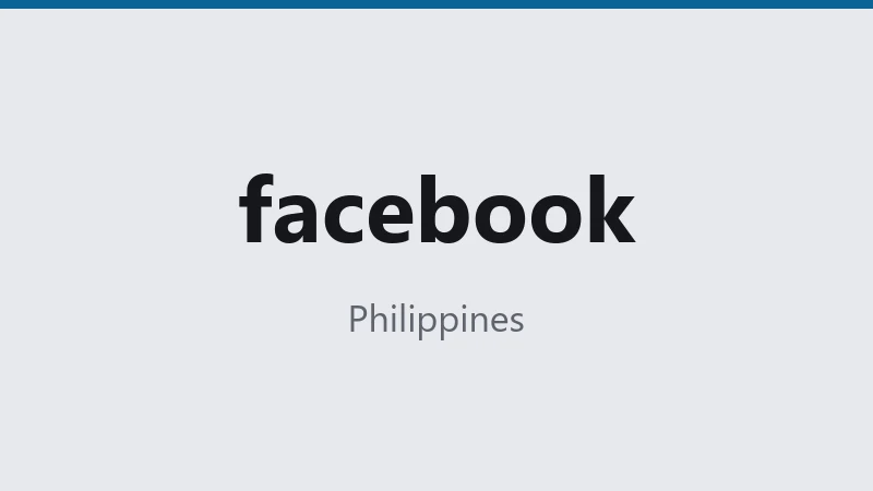 facebook — Philippines 🇵🇭 ⭐