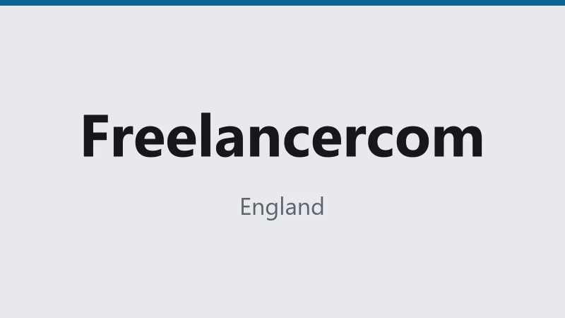 Freelancercom — England 🇬🇧