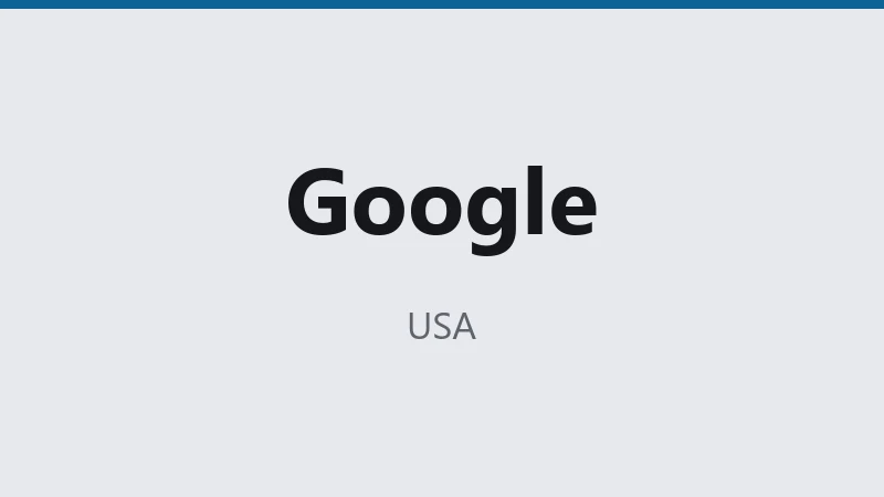 Google — USA 🇺🇸 ⭐